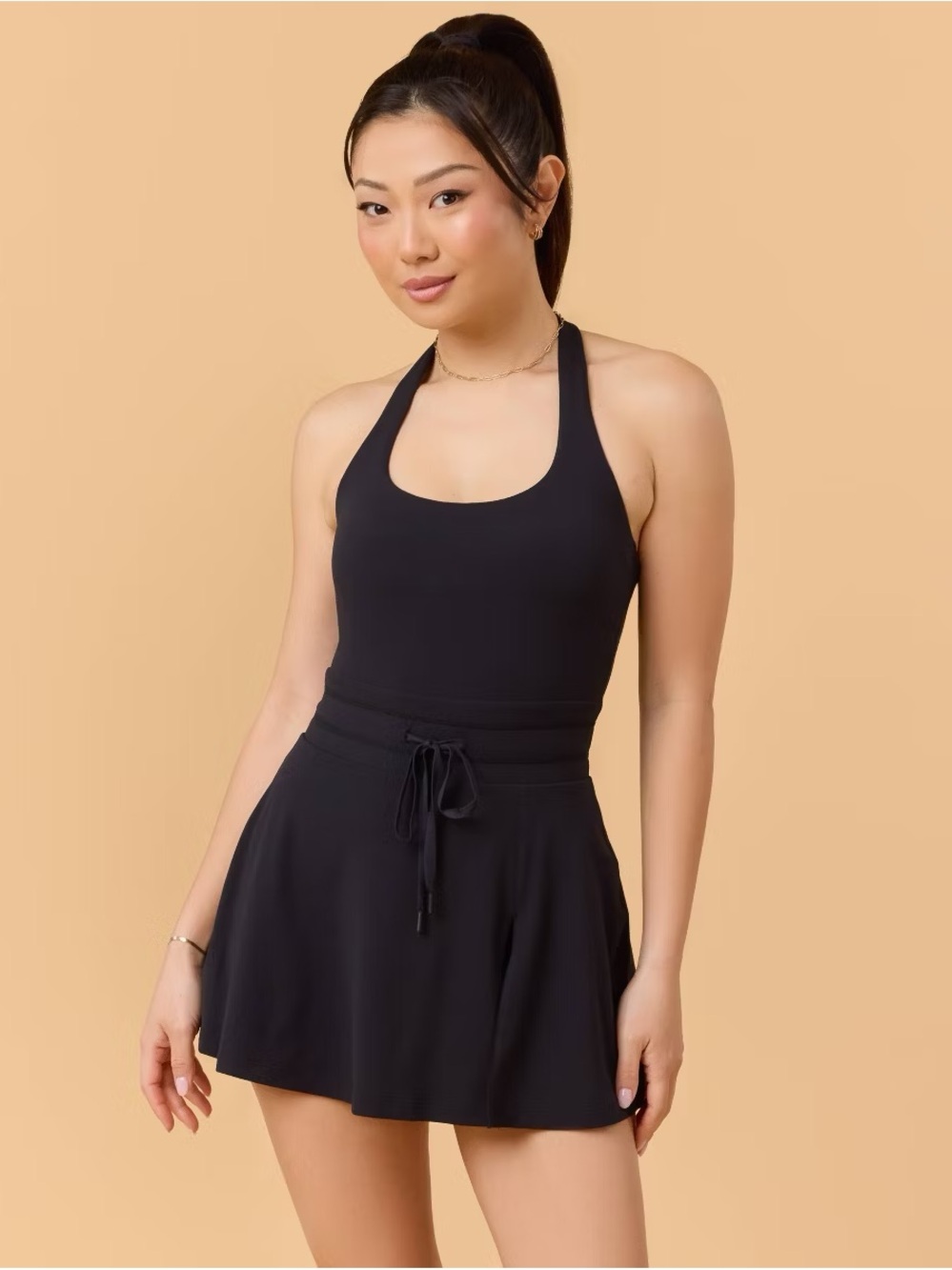 Blogilates Women's Game Set Match Activewear Dress, Black, Sz M, NWT